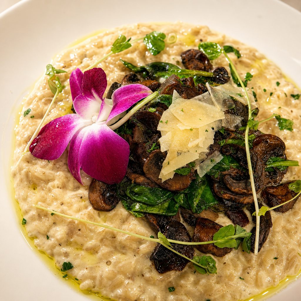 Mushroom Risotto.